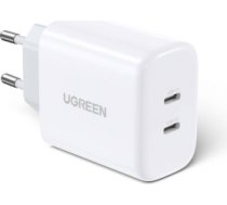 UGREEN CD243 Wall Charger, 2x USB-C, 40W (White) 10343