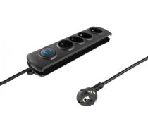 Qoltec 50104 surge protector 4 AC outlet(s) 230 V 1.5 m Black 50104