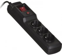 Activejet COMBO 3GN 1,5M black power strip with cord COMBO 3GN 1,5M