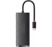 Baseus Lite Series Hub 4in1 USB-C to 4x USB 3.0 + USB-C, 25cm (Black) 6932172606244