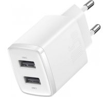 Baseus Compact Quick Charger, 2x USB, 10.5W (white) CCXJ010202