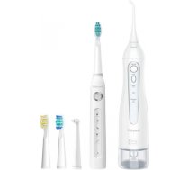 Sonic toothbrush with tip set and water fosser FairyWill FW-507+FW-5020E (white) FW-5020E+ FW-507 WHI