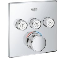 Grohe iebūvējamā dušas termostata SmartControl virsapmetuma daļa, ar 3 izejām, hroms 29126000