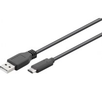 Goobay USB 2.0 cable 55466 USB-C male, USB 2.0 male (type A), 1 m, Black 55466