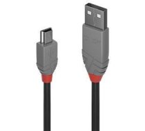 CABLE USB2 A TO MINI-B 2M/ANTHRA 36723 LINDY 36723