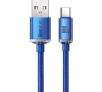 Baseus crystal shine series fast charging data cable USB Type A to USB Type C100W 1,2m blue (CAJY000403) CAJY000403