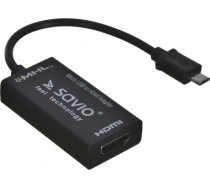 Savio CL-32 cable interface/gender adapter Micro-USB 5 pin HDMI Black CL-32