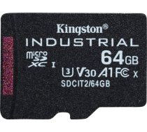 Kingston 64GB microSDXC Industrial C10 A1 + adapter SD SDCIT2/64GB SDCIT2/64GB