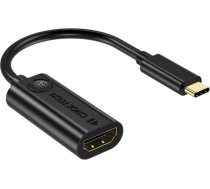 Choetech unidirectional cable adapter USB Type C Thunderbolt 3 (Male) to HDMI 2.0 4K@60Hz (female) black (HUB-H04BK) HUB-H04BK