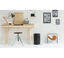 Brabantia atkritumu tvertne ar pedāli NewIcon, 12l, matt black 22113741