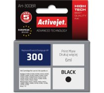 Activejet AH-300BR ink for HP printer; HP 300 CC640EE replacement; Premium; 6 ml; black AH-300BR