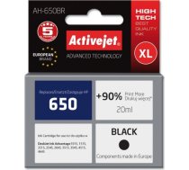 Activejet AH-650BR ink for HP printer; HP 650 CZ101AE replacement; Premium; 20 ml; black AH-650BR