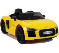 Bērnu vienvietīgs elektromobilis Audi R8 Spyder, dzeltens LN4716