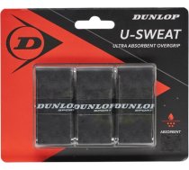 Tennis racket overgrip DUNLOP U-SWEAT black 3-pcs-blister 623DN613270