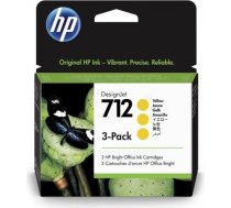 HP Ink No.712 Yellow tri-pack (3ED79A) 3ED79A