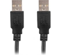 Lanberg cable USB-A M/M 2.0 1.0 m black CA-USBA-20CU-0010-BK