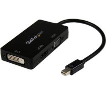 Adapteris Startech 3-in-1 Mini DisplayPort to VGA DVI or HDMI Converter MDP2VGDVHD