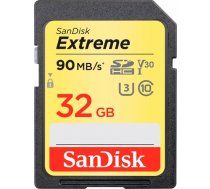 SANDISK Extreme 32GB microSDHC + 1 year RescuePRO Deluxe up to 100MB/s & 60MB/s Read/Write speeds, UHS-I, Class 10, U3, V30 SDSDXVT-032G-GNCIN