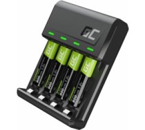 Bateriju lādētājs Green Cell VitalCharger and 4x AA Ni-MH 800mAh Batteries GRSETGC02