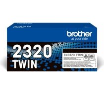 BROTHER TN2320 TWIN-PACK BLACK TONERS (BK = 2,600 PAGES/CARTRIDGE) TN2320TWIN