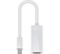 Goobay Mini DisplayPort/HDMI adapter cable 1.1 51729 White, HDMI female (Type A), Mini DisplayPort male 51729