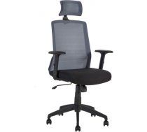 Biroja krēsls BRAVO 62x53xH114-120cm melns/pelēks 21143