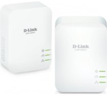 D-Link PowerLine AV2 1000 HD Gigabit Starter Kit DHP-601AV/E 1000 Mbit/s, Ethernet LAN (RJ-45) ports 1, No Wi-Fi, Extra socket DHP-601AV/E