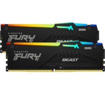 Kingston Fury Beast RGB 32GB Kit (16GBx2) DDR5, 5600 MHz, PC/server, Registered No, ECC No, 2x16 GB KF556C36BBEAK2-32