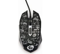 Gembird Optical LED mouse MUS-6B-GRAFIX-01 Black MUS-6B-GRAFIX-01