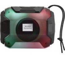 Mars Gaming MSBAX Bluetooth Bezvadu Skaļrunis ar Radio / MicroSD / RGB / USB / 10W / Melns MSBAX