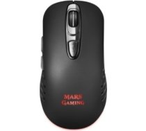 Mars Gaming MMW2 Bezvadu Spēļu Pele ar Papildus Pogām / RGB / 3200 DPI / Melna MMW2