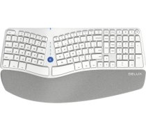 Wireless Ergonomic Keyboard Delux GM901D BT+2.4G (white) GM901D ( WHITE)