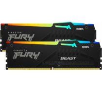 Kingston Fury Beast RGB 32GB DDR5, 5200 MHz, CL36, Non ECC DIMM, (16GB x2) KF552C36BBEAK2-32