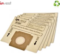 Invest Eko Papīra putekļu sūcēju maisi Zelmer Elf 321 / Flip Bonus 322 (5gab.) + Filtri (2gab.) IZ-321.0080K