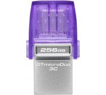Kingston DataTraveler DT Micro Duo 3C 256 GB, USB Type-C and Type-A, Purple DTDUO3CG3/256GB