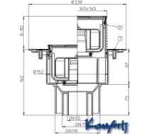 HL traps DN50/75/110 vert. Primus, reste 138x138mm HL3100PR