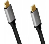 Logilink USB 3.2 Gen 2 cable, C/M to C/M, 4K/60Hz, PD,alu CUA0107 1 m, USB-C male, USB-C male CUA0107