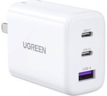 Wall charger UGREEN CD275, 2x USB-C, 1x USB, 65W (white) 90496