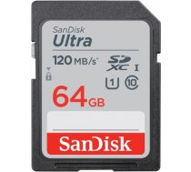 SanDisk Ultra memory card 64 GB SDXC UHS-I Class 10 SDSDUNR-064G-GN3IN