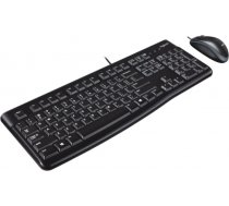 Logitech Desktop MK120 keyboard Mouse included USB QWERTY UK International Black 920-002562