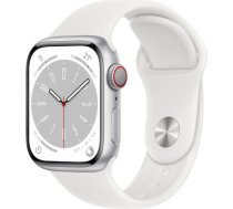 Apple Watch 8 GPS + Cellular 41mm Sport Band, silver/white (MP4A3EL/A) MP4A3EL/A