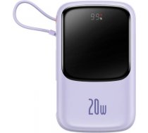 Powerbank Baseus Qpow Pro with Lightning cable, USB-C, USB, 10000mAh, 20W (purple) PPQD020005