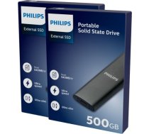 Philips External SSD 500GB Ultra speed Space grey FM50SS030P/00