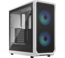 Fractal Design Focus 2 RGB White TG Clear Tint, Midi Tower, Power supply included No FD-C-FOC2A-04