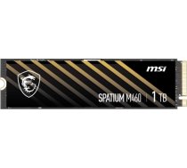 SSD|MSI|SPATIUM M460|1TB|M.2|PCIE|NVMe|3D NAND|Write speed 4500 MBytes/sec|Read speed 5000 MBytes/sec|MTBF 1500000 hours|S78-440L930-P83 S78-440L930-P83