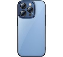 Baseus Glitter Transparent Case and Tempered Glass set for iPhone 14 Pro Max (blue) ARMC021503