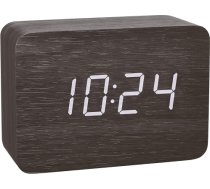 TFA design radio alarm clock in wood look CLOCCO (black) 60.2549.01