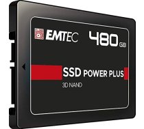 Emtec X150 SSD Power Plus 480 GB Solid State Drive (black, SATA 6 GB / s, 2.5 inches) ECSSD480GX150
