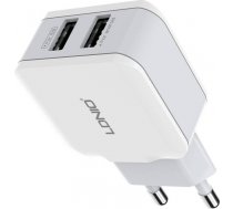 Wall charger LDNIO A2202, 2x USB, 12W (white) A2202 EU