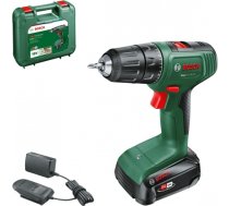 Bosch Cordless drill EasyDrill 18V-40 (green/black, Li-ion battery 2.0Ah, case) 06039D8004